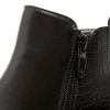 Picture of Girls Faux Leather Ankle Boots with Croc Effect Panel