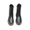 Picture of Smooth Leather Combat Style Ankle Boots