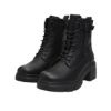 Picture of Faux Leather Ankle Boots with Studs and Buckle Strap