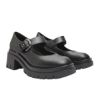 Picture of Block Heel Faux Leather Mary Janes with Buckle