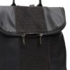 Picture of Faux Leather Backpack with Crystal Details