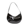 Picture of Patent Effect Faux Leather Hobo Bag