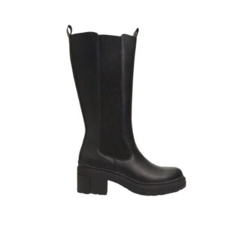 Picture of Block Heel Knee-High Faux Leather Boots