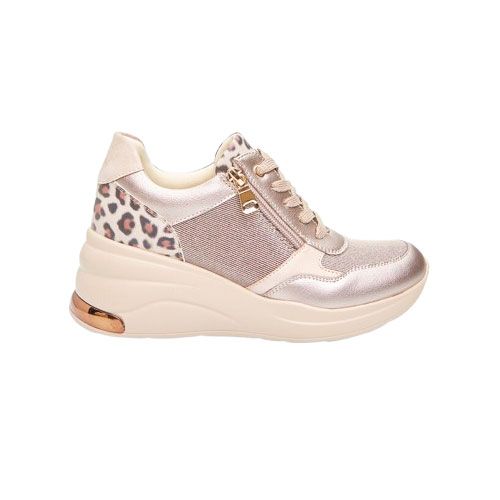 Picture of Platform Wedge Sneakers with Animal Print Inserts