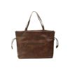 Picture of Faux Leather Tote Bag with Drawstring Closure