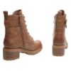 Picture of Block Heel Lace-Up Ankle Boots with Buckle Detail