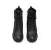 Picture of Block Heel Lace-Up Ankle Boots with Side Zip