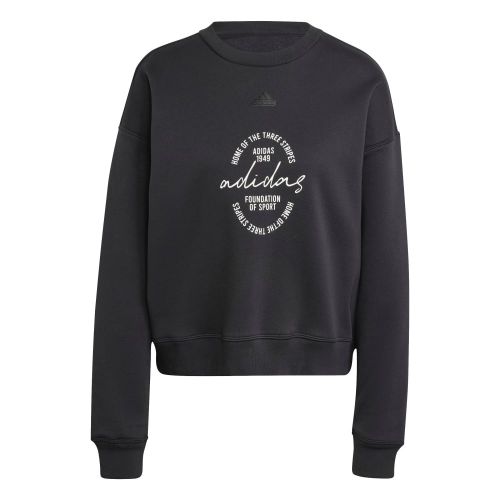 Picture of Signature Graphic Print Fleece Loose Sweatshirt