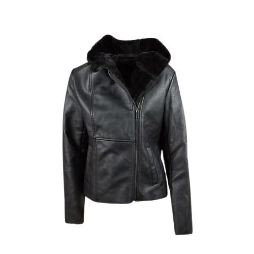 Picture of Faux Leather and Shearling Jacket