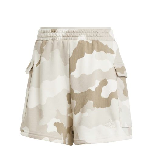 Picture of Essentials 3-Stripes Camo-Print Cargo Shorts