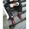 Picture of 1460 Smooth Leather Lace Up Boots Cherry Red