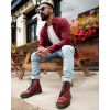 Picture of 1460 Smooth Leather Lace Up Boots Cherry Red