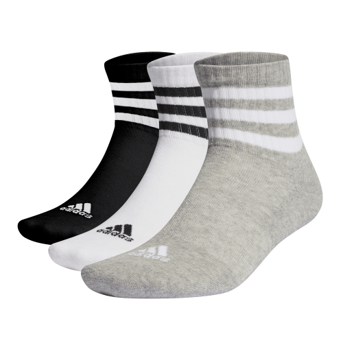 Picture of 3-Stripes Cushioned Sportswear Mid-Cut Socks 3 Pair Pack