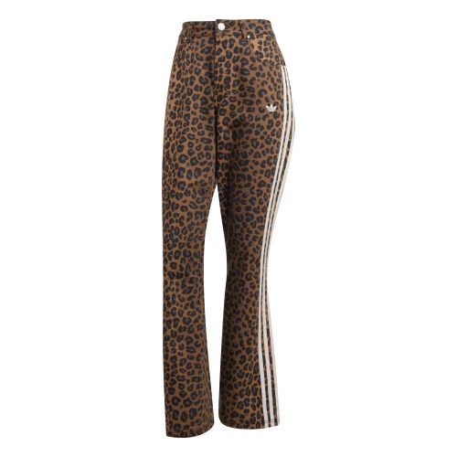 Picture of Leopard Print Flared Denim Pants