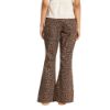 Picture of Leopard Print Flared Denim Pants