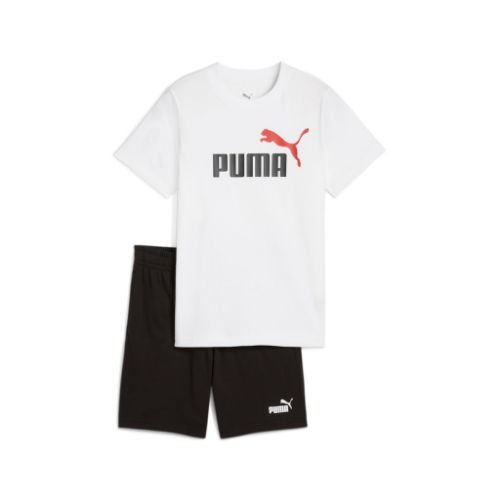 Picture of Boys Essentials 2 Colour No. 1 Logo T-Shirt and Shorts Set