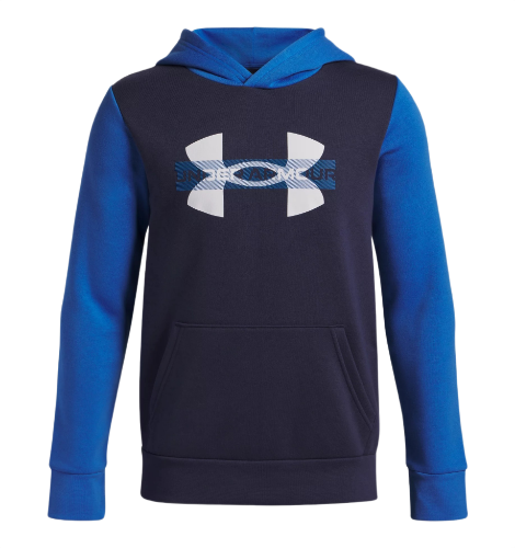 Picture of Boys Rival Fleece Colourblock Graphic Hoodie