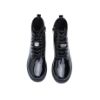 Picture of Girls Patent Effect Ankle Boots with Charms