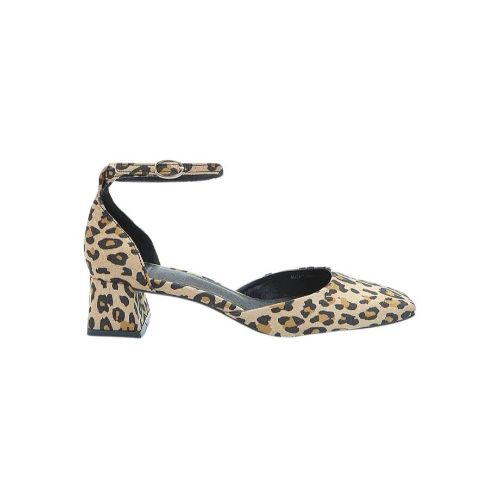 Picture of Leopard Print Ankle Strap Block Heel Shoes
