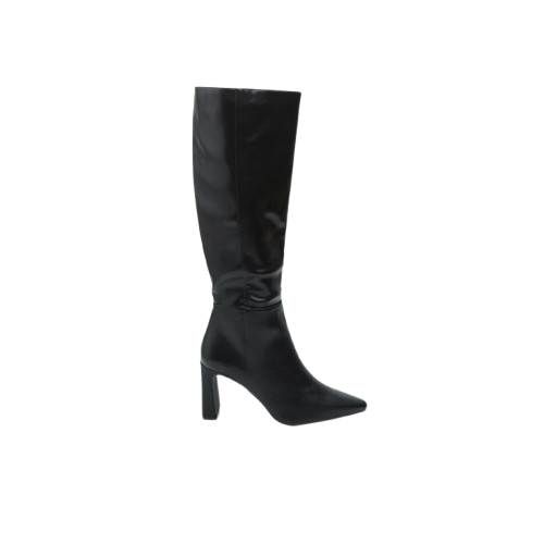 Picture of High Heel Faux Leather Knee High Boots