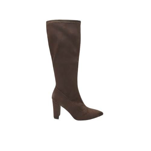 Picture of High Heel Faux Suede Knee High Boots