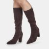 Picture of High Heel Faux Suede Knee High Boots