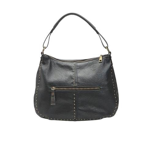 Picture of Faux Leather Hobo Bag with Studs