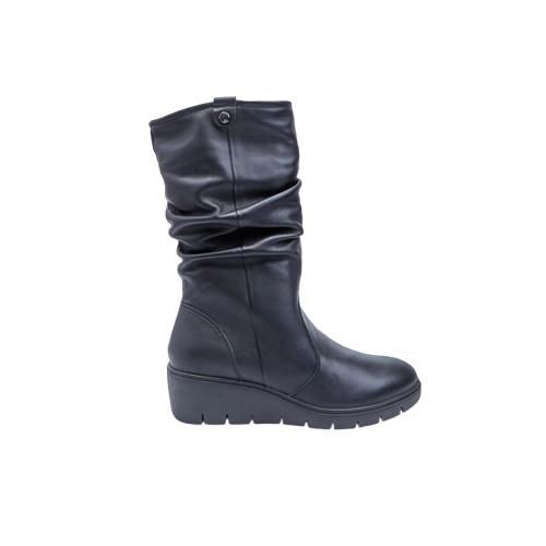 Picture of Wedge Heel Slouchy Leather Boots