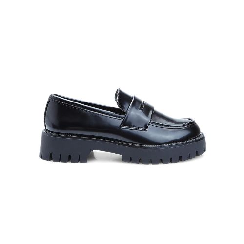 Picture of Track Sole Faux Leather Loafers