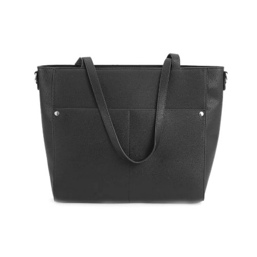 Picture of Faux Leather Shopper Bag with Shoulder Strap