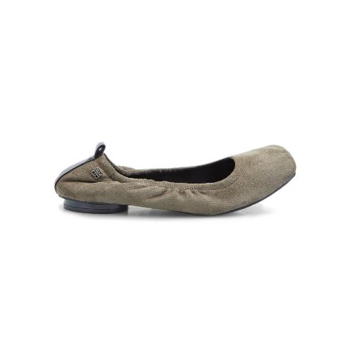 Square Toe Faux Suede Ballet Flats