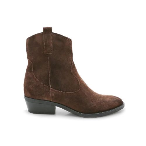 Picture of Suede Western Style Ankle Boots
