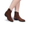 Picture of Suede Western Style Ankle Boots