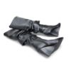Picture of Covered Wedge Knee High Faux Leather Boots