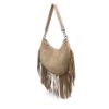 Picture of Fringed Suede Hobo Bag