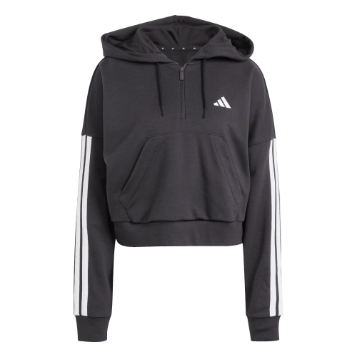 Picture of Essentials 3-Stripes French Terry Quarter-Zip Hoodie