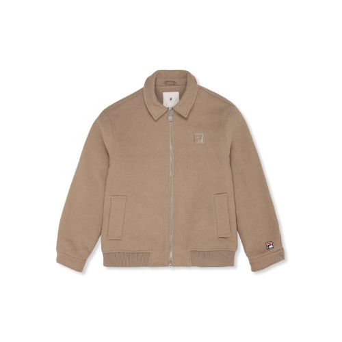 Picture of Como Regular Fit Felted Varsity Jacket