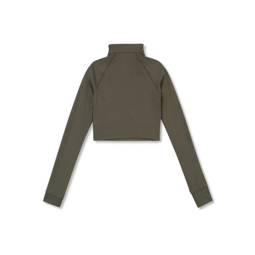 Picture of Corsico Slim Fit Cropped Sculptural Half-Zip Shirt