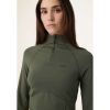 Picture of Corsico Slim Fit Cropped Sculptural Half-Zip Shirt