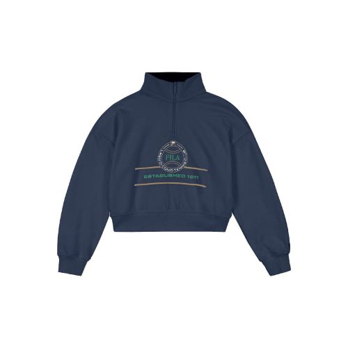 Picture of Girls Francia Loose Fit Graphic Half-Zip Sweatshirt