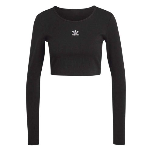 Picture of Essentials Ribbed Crop Long Sleeve Top