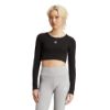 Picture of Essentials Ribbed Crop Long Sleeve Top