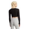 Picture of Essentials Ribbed Crop Long Sleeve Top