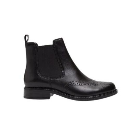 Picture of Leather Chelsea Boots with Brogue Detailing