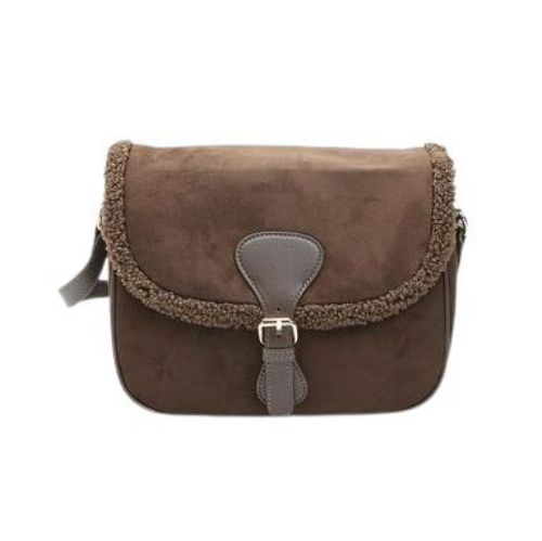 Picture of Shoulder Bag with Faux Fur Insert