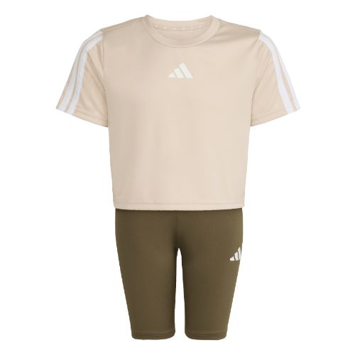 Picture of Kids Train Essentials 3-Stripes T-Shirt Set