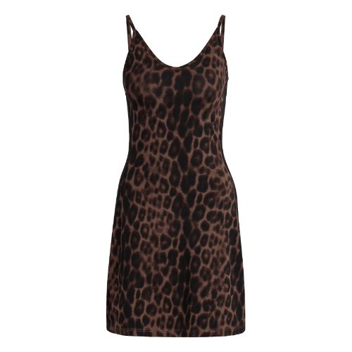 Picture of Seasonal Essentials Leopard Print Mini-Dress with 3-Stripes