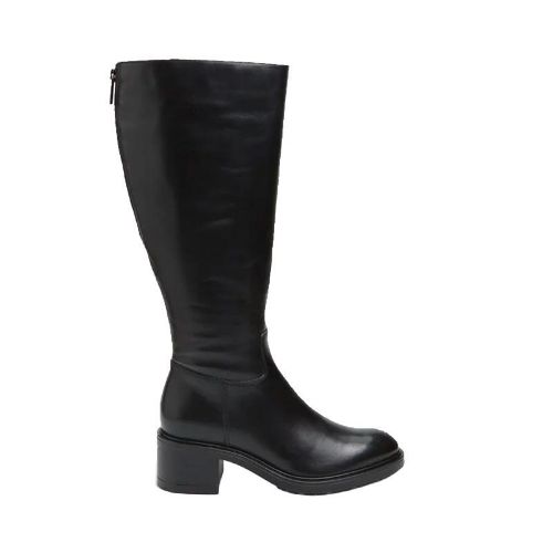Picture of Block Heel Knee High Leather Boots