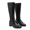 Picture of Block Heel Knee High Leather Boots