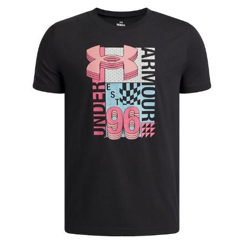 Picture of Boys Big Logo Wordmark Collage T-Shirt